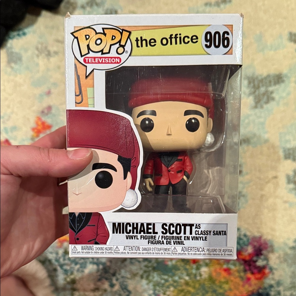Funko The Office Michael Scott Classy Santa Figure - Red & Black